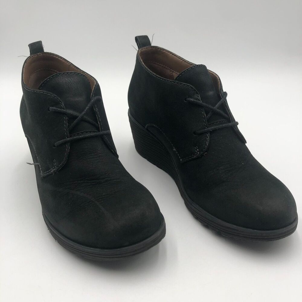 Dansko Black Suede Wedge Mules & Clogs